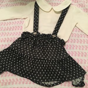 Baby Gap Onesie / Zara BabyGirl Overall Dress